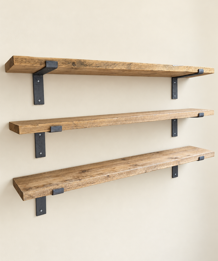 Handmade Reclaimed Scaffold Board Shelf